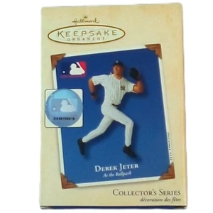 Hallmark Keepsake Ornament Derek Jeter NY Yankees 2002 New Open Box - Picture 1 of 5