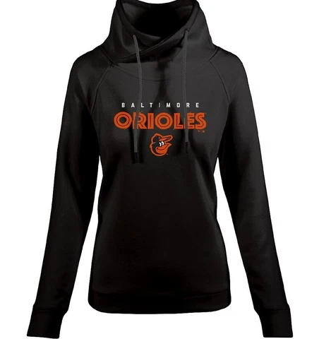Baltimore Orioles Women's Levelwear Black Craze Pullover Hoodie- New With Tags! Cover