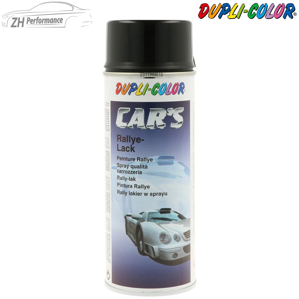 DUPLI COLOR Cars Rallye Lack Lackspray schwarz glänzend Acryl Spray 400ml - Bild 1 von 1