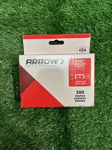 ARROW 721189 Insulated Staple,19/32x11/32,PK300 - Picture 1 of 6