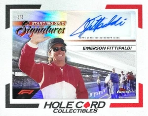 EMERSON FITTIPALDI 2024 Topps Finest F1 SGS-FIT Starting Grid Signatures Auto /8 - Picture 1 of 3