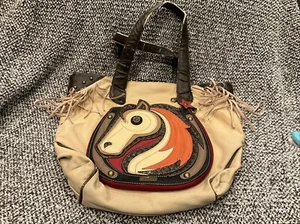 Chala Handbags Horse Everyday Zip Tote Shoulder Bag - Vintage - Picture 1 of 13