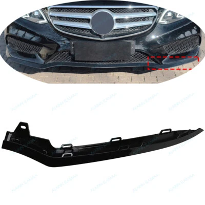Moldura de parachoques delantero para 14-15 Mercedes-Benz Clase E W212, LH, negro brillante Foto 1 de 4