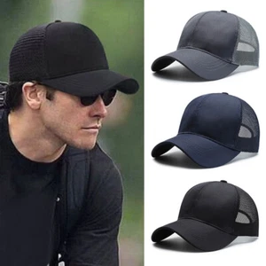 Mens Summer Quick Dry Mesh Baseball Cap Sun Golf Hat Breathable Hat Adjustable ✲ - Picture 1 of 21