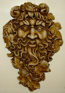 Greenman Espíritu de Néctar Celta Jardín Pagano Mítico Casa Pan Wall Decor - Imagen 1 de 8