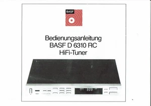 Manual de instrucciones de BASF D 6310 RC alemán Copy - Imagen 1 de 1
