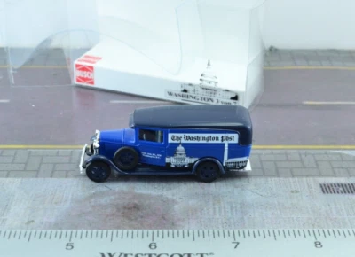 Busch 47726 Old Timer Ford AA Truck Blue The Washington Post  HO 1:87 Scale - Image 1 of 2