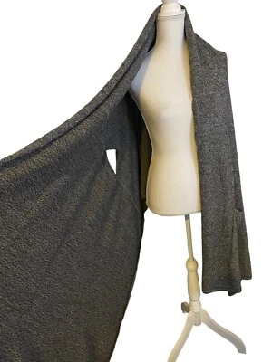 Lululemon Live Freely Wrap Scarf One Size Black Gray Angel W9AUWS Merino Wool - Image 1 of 4