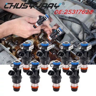 8x Inyector de combustible para 2001 2002 2003 2004 2005 2006 GMC Sierra 3500 6,0 L Foto 1 de 4