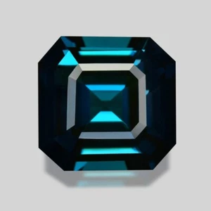 2.08cts EXCELLENT SQUARE EMERALD CUT NATURAL DEEP INDICOLITE BLUE TOURMALINE - Picture 1 of 1