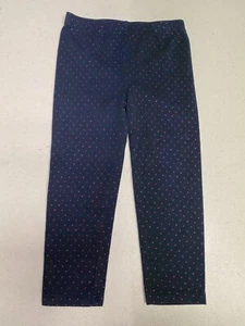Wonder Nation Girls Leggings Size 4T Navy/Pink - Picture 1 of 3