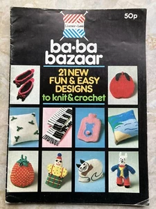 Vintage Lister Lee Ba Ba Bazaar Knitting Pattern Book 21 Designs  891.10.35 - Picture 1 of 5