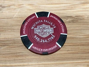 Harley Davidson Poker Chip Wichita Falls Texas - Bild 1 von 2
