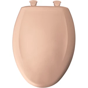Asiento de inodoro alargado Bemis 1200SLOWT-283 - FLOR DE MELOCOTÓN estándar estadounidense - Imagen 1 de 8