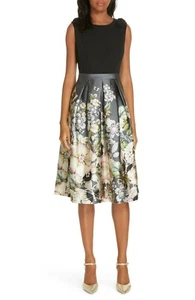 NewTed Baker London Molyka Gem Gardens Bow DressTed's Size 0 - Picture 1 of 10