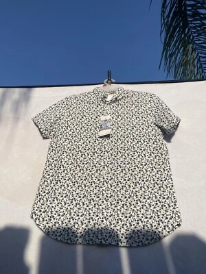 Cactus Man Ricky Singh Mens Medium Shirt Button Down Floral Summer Casual Party - Image 1 of 4