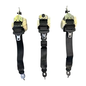 2011-2016 BMW OEM ✅ 528i 535i 550i M5 F10 Seat Belt Rear Set Black W Hardware - Picture 1 of 11