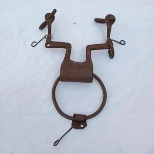 Antiker spanischer Ring Gebiss Pferd Vintage Sammlerstück selten Schmiedeeisen Handarbeit 2 - Bild 1 von 14