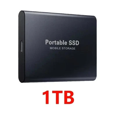 Externe SSD Festplatte 1TB mit USB-C Anschluss für PC/phone/Mac - Bild 1 von 4