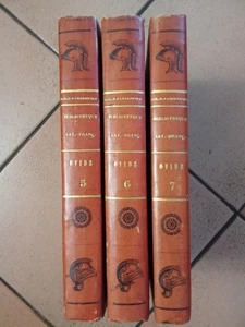 LOT DE 3 TOMES BIBLIOTHEQUE LATINE-PANCKOUCKE-OEUVRES COMPLETES D'OVIDE.1837 - Imagen 1 de 10