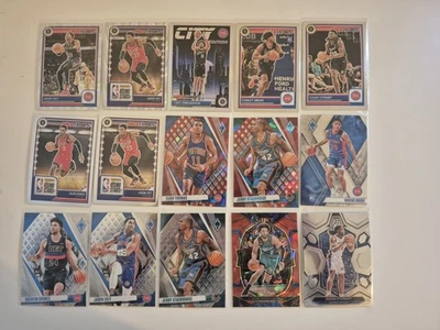 Lote de 60 tarjetas de baloncesto sin duplicados, Detroit Pistons (Thomas, Cunningham, Ivey) Foto 1 de 4