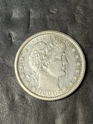 1900 s barber quarter Unc Details  - Image 1 of 2