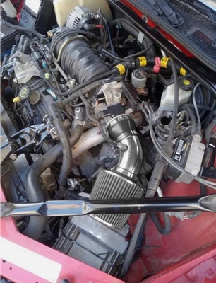 AIR INTAKE FILTER INDUCTION KIT FOR 1997-2005 BUICK PARK AVENUE 3.8L V6 (BLACK) - Image 1 of 4