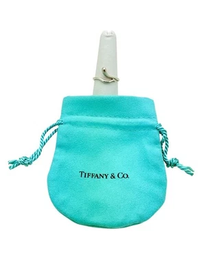 Tiffany & Co. Sterling Silver Elsa Peretti Teardrop Snake Ring Size 7 - Pouch - Image 1 of 4