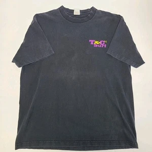 VINTAGE T&C SURF 71 DESIGNS HAWAII T-SHIRT SIZED ADULT XL Black Yin & Yang - Picture 1 of 8