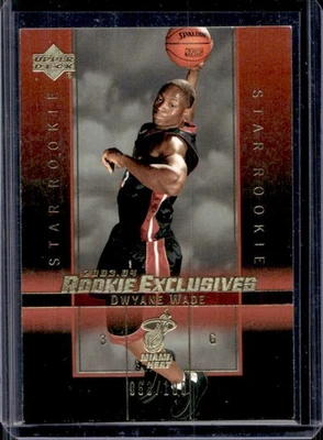 2003-04 Upper Deck Rookie Exclusives Dwyane Wade Rookie RC #5 Heat - Image 1 of 2