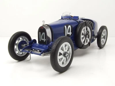 Bugatti T35 #14 1925 Blu Scuro Modellino 1:12 Norev - Immagine 1 di 4