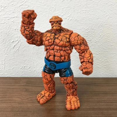 Marvel Legends The Thing Action Figure CUSTOM BLACK WASH Super Skrull Wave FF - Image 1 of 4