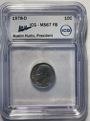 1978 D ICG MS67 FB Roosevelt Dime - Image 1 of 4