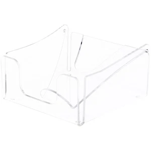 Plymor Clear Acrylic Napkin Holder, 2.875" H x 5.5" W x 5.75" D (For 5" Napkins) - Picture 1 of 2