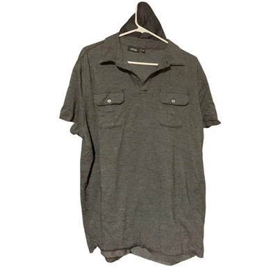 Apt. 9 XXL Mens Gray/black Polo Shirt Short Sleeve Two Pocket Casual - Image 1 of 2