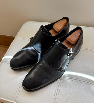 Cole Haan Black w silver double buckle C13129 Men's 11.5 shoes - Very good cond! - Image 1 of 4