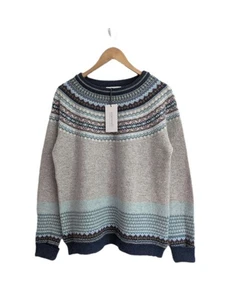 Eribe Fairisle Sweater SIZE LARGE Wool Angora Jumper Knit Pullover BNWT NEW  - Picture 1 of 9