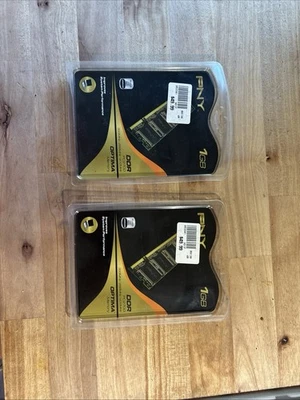 1GB 2 Sealed PNY 512MB PC 2700 DDR 333 MHz 184-PIN Desktop Memory RAM - Image 1 of 3