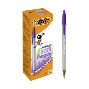 BIC Cristal Fun, Ballpoint Pens, Smudge-Proof Writing Pens and Wide Point (1.6 m - Picture 1 of 6