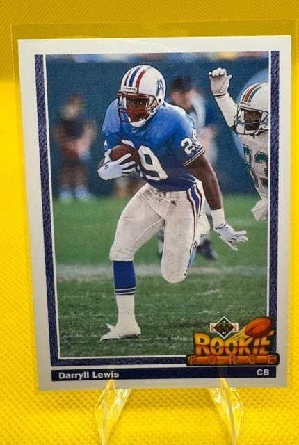 1991 Upper Deck #617 Darryll Lewis Houston Oilers RC - Image 1 of 1
