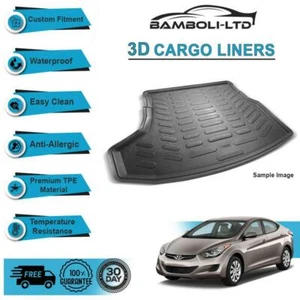 Alfombra de maletero trasero revestimiento de carga 3D para Hyundai Elantra 2011-2015 - Imagen 1 de 4