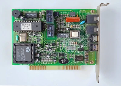 Internal 8-Bit ISA FAX MODEM - Rockwell Chipset RCV336ACF/SP - Image 1 of 2