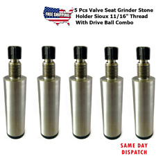 5 Pcs Valve Seat Grinder Stone Holder Sioux 11/16" Thread With Drive Ball 