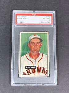 Hank Arft 1951 Bowman # 173 PSA 6 EX-MT - Picture 1 of 2