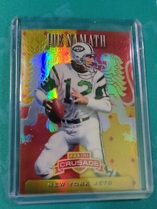 2015 Panini Rookies & Stars Crusade Red parellel 85/99 Joe Namath #C42 HOF Jets