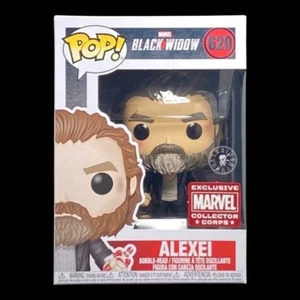 Funko Pop + Protector! Marvel #620 Black Widow: Alexei (Marvel Collector Corps) - Picture 1 of 12