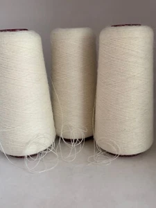 Lot 3 SOFT Cone Spool #0 Peru Alpaca Merino Yarn w/Acrylic 1lb 5oz 614gr 766 A - Picture 1 of 4