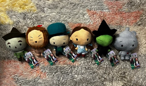 Lot Of 6: The Wizard of Oz Dorothy, Witch 7” Stuffed Plush Chibi Doll New w Tags Cover
