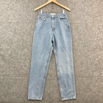 Brave Soul Jeans Womens 10 Blue Straight High Rise Denim Mom Cotton 47307 Foto 1 de 4
