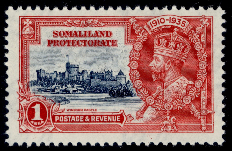 SOMALILAND PROTECTORATE GV SG86, 1a deep blue & scarlet, NH MINT. - Image 1 of 1